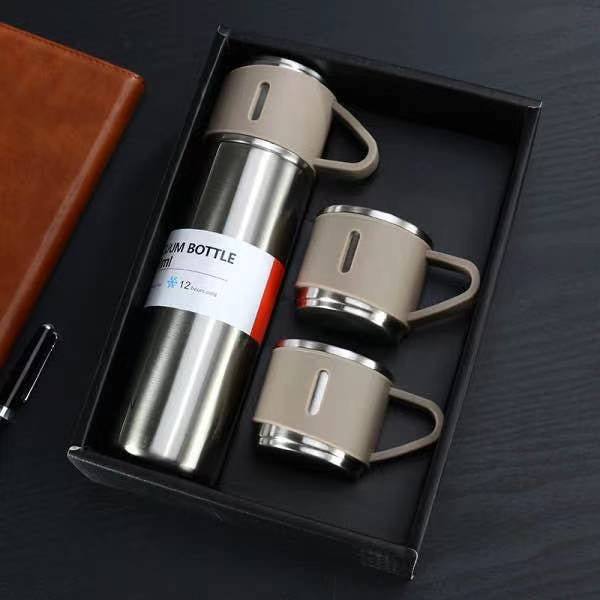 Stainless Steel Thermo 500ml/16.9oz Vacuum Insulated Bottle with Cup for Coffee Hot drink and Cold drink water flask