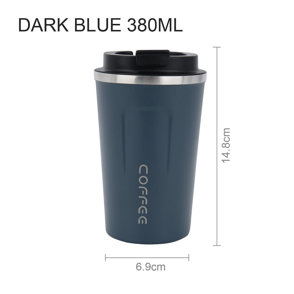 Copo Stanley Termico 380ML/510ML Thermos Flask Double Wall Stainless Steel  Coffee Mug Portable Travel Car Mugs Useful Outdoor